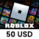 Roblox Card 50 USD Robux Key NA
